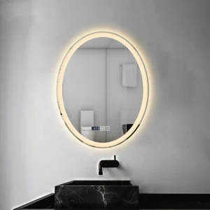 Frameless Illuminated Hotel Bathroom Mirror