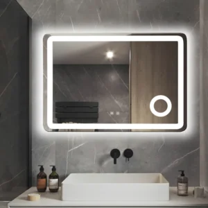 Frameless Rectangle Lighted Mirror